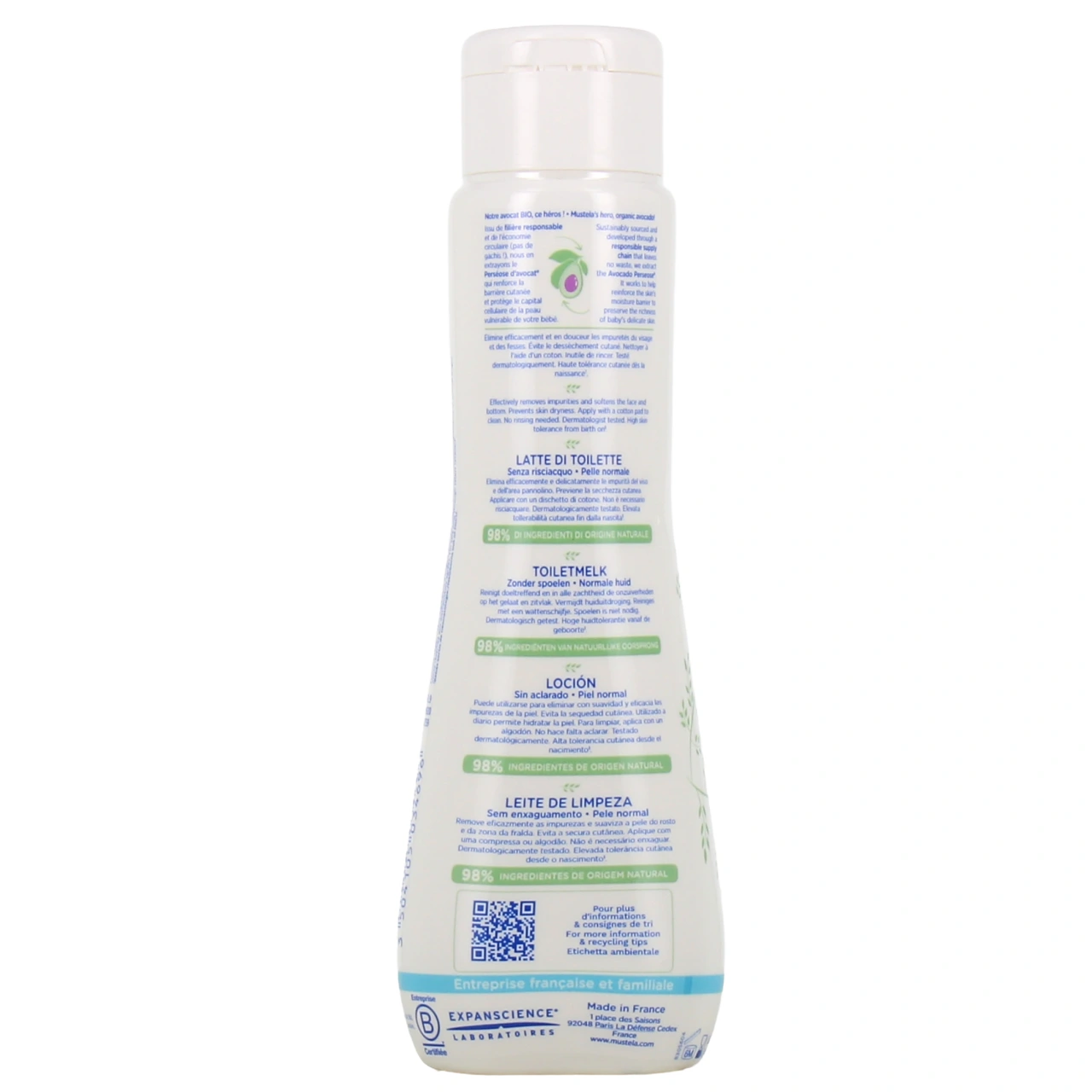Mustela Lait de toilette sans rinçage - Vue 11