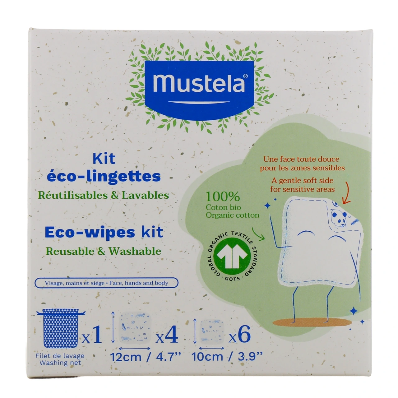 Mustela Eco-Lingettes Lavables Réutilisables - Vue 6