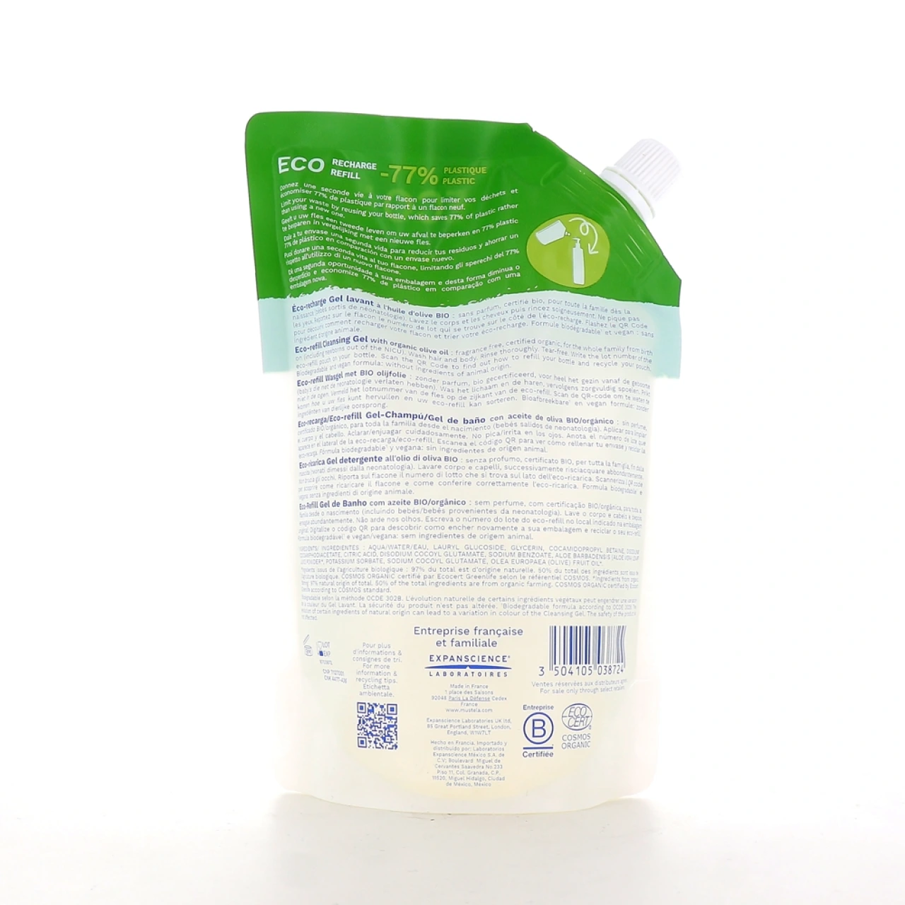 Mustela Gel Lavant Sans Parfum Bio - Vue 7