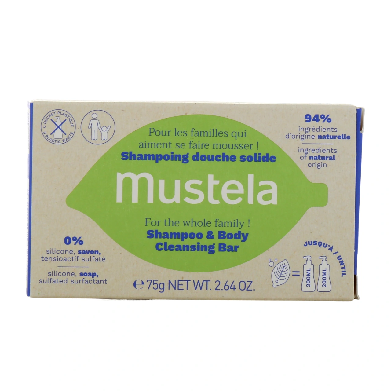 Mustela Shampoing Douche Solide - Vue 2