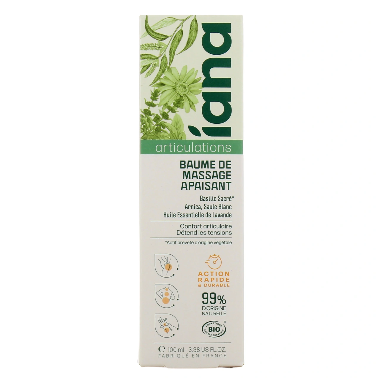 Iana Baume de Massage Apaisant Articulations - Vue 2