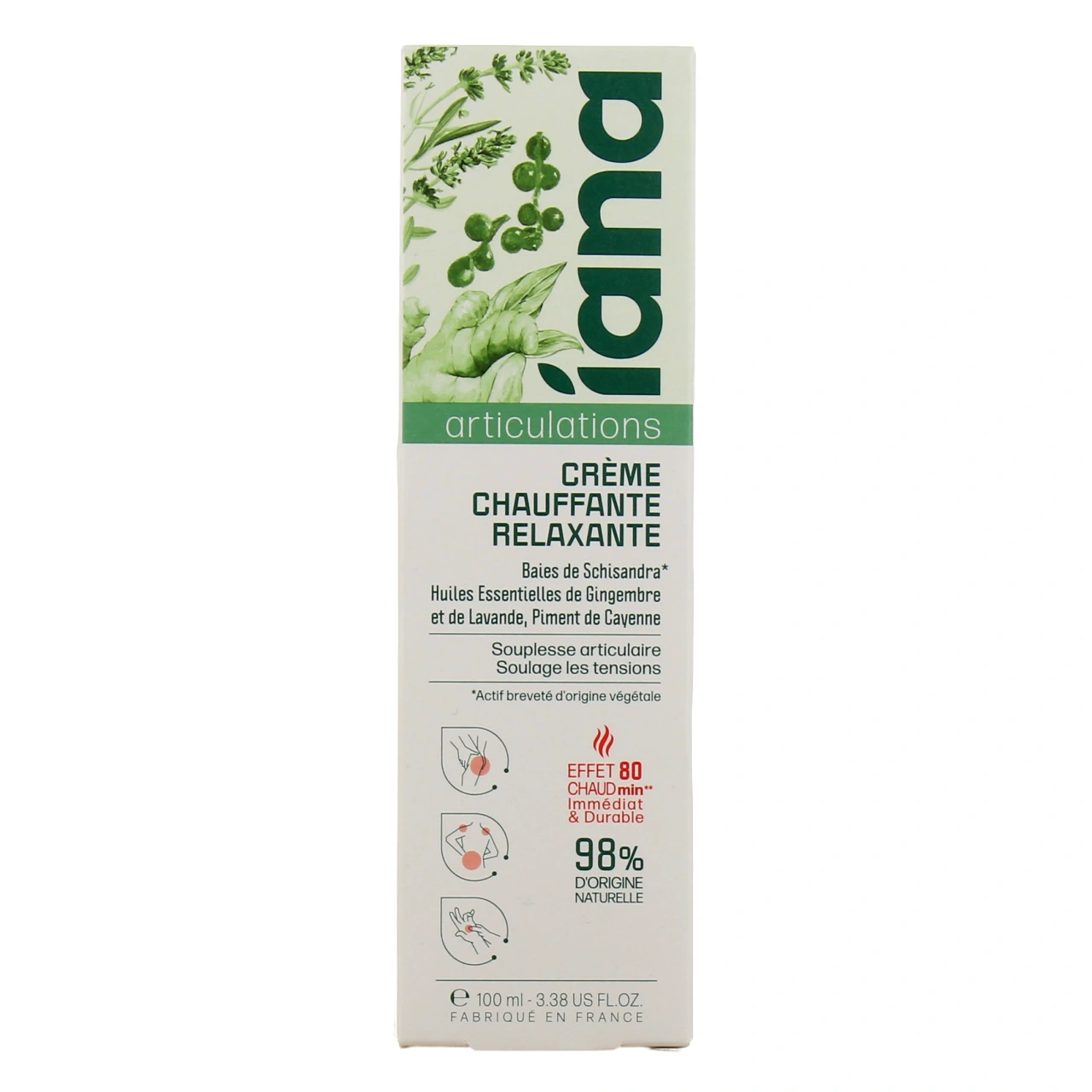 Iana Crème Chauffante Relaxante Articulations - Vue 2