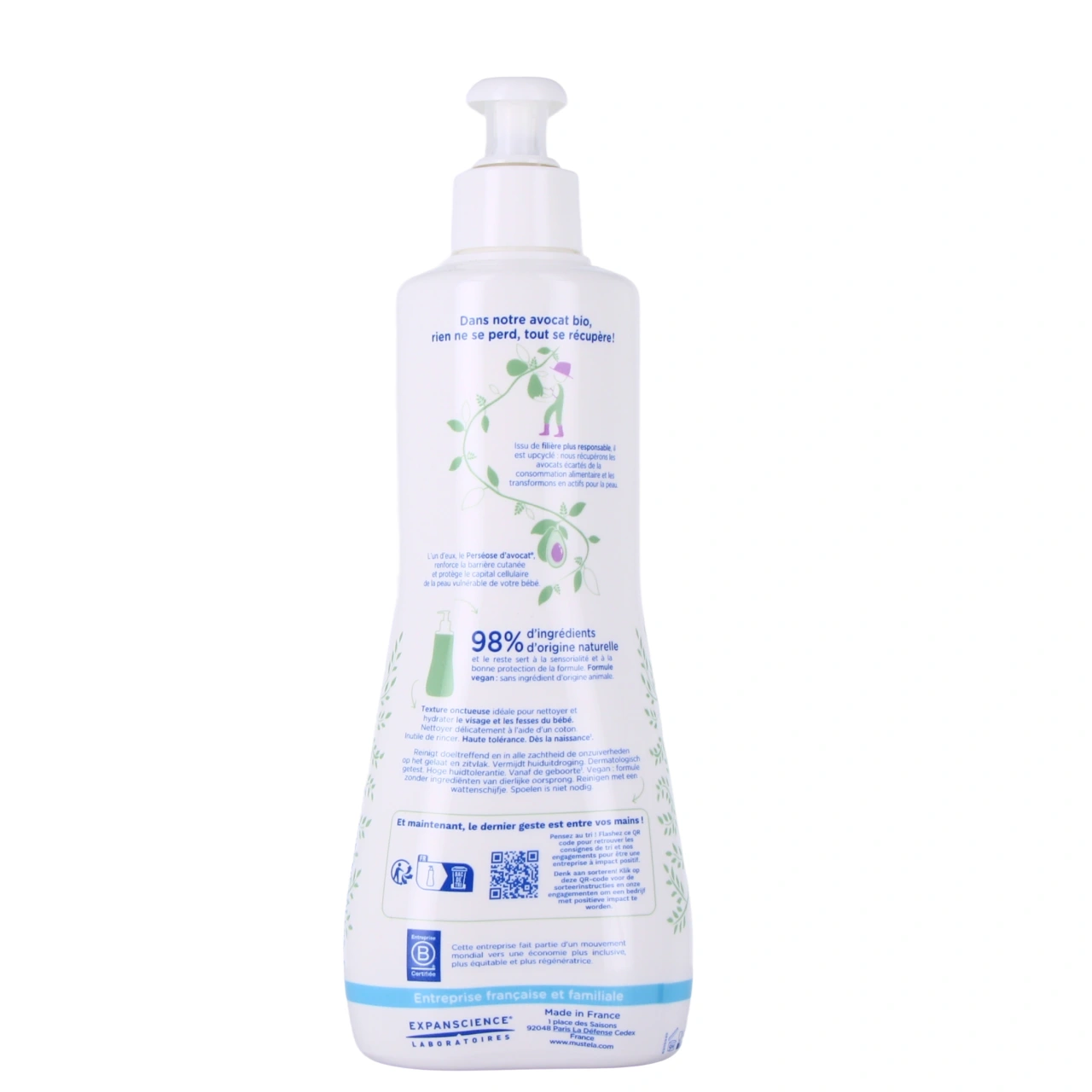 Mustela Lait de toilette sans rinçage - Vue 6