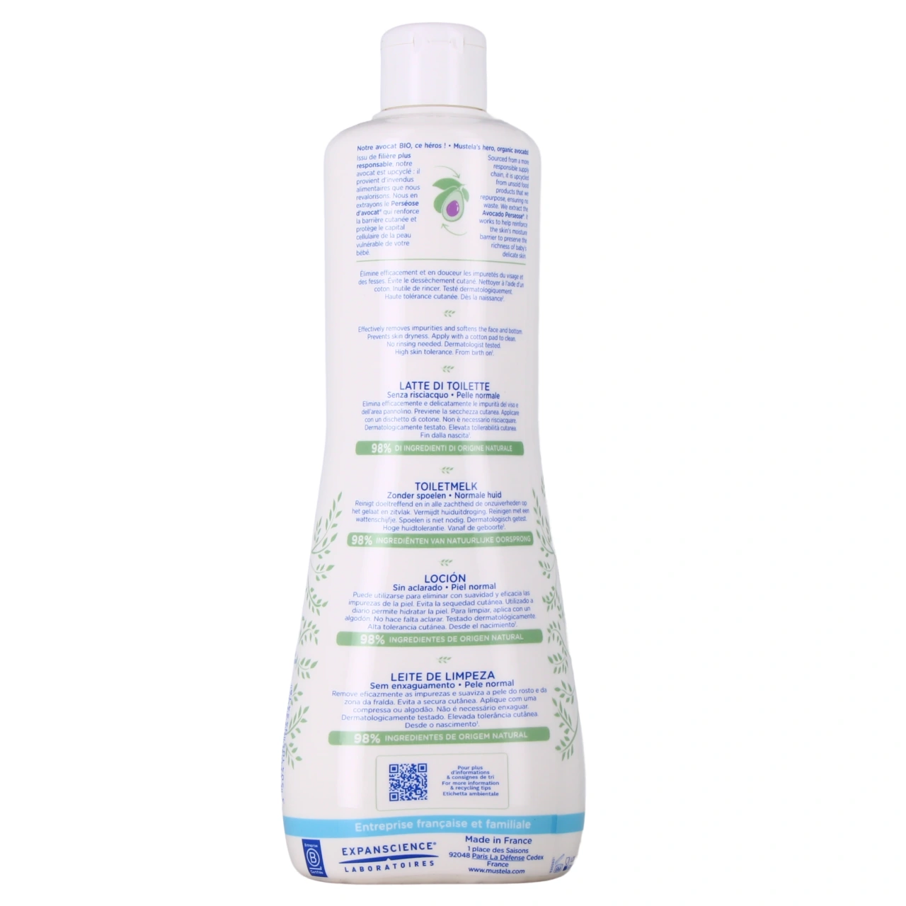 Mustela Lait de toilette sans rinçage - Vue 3