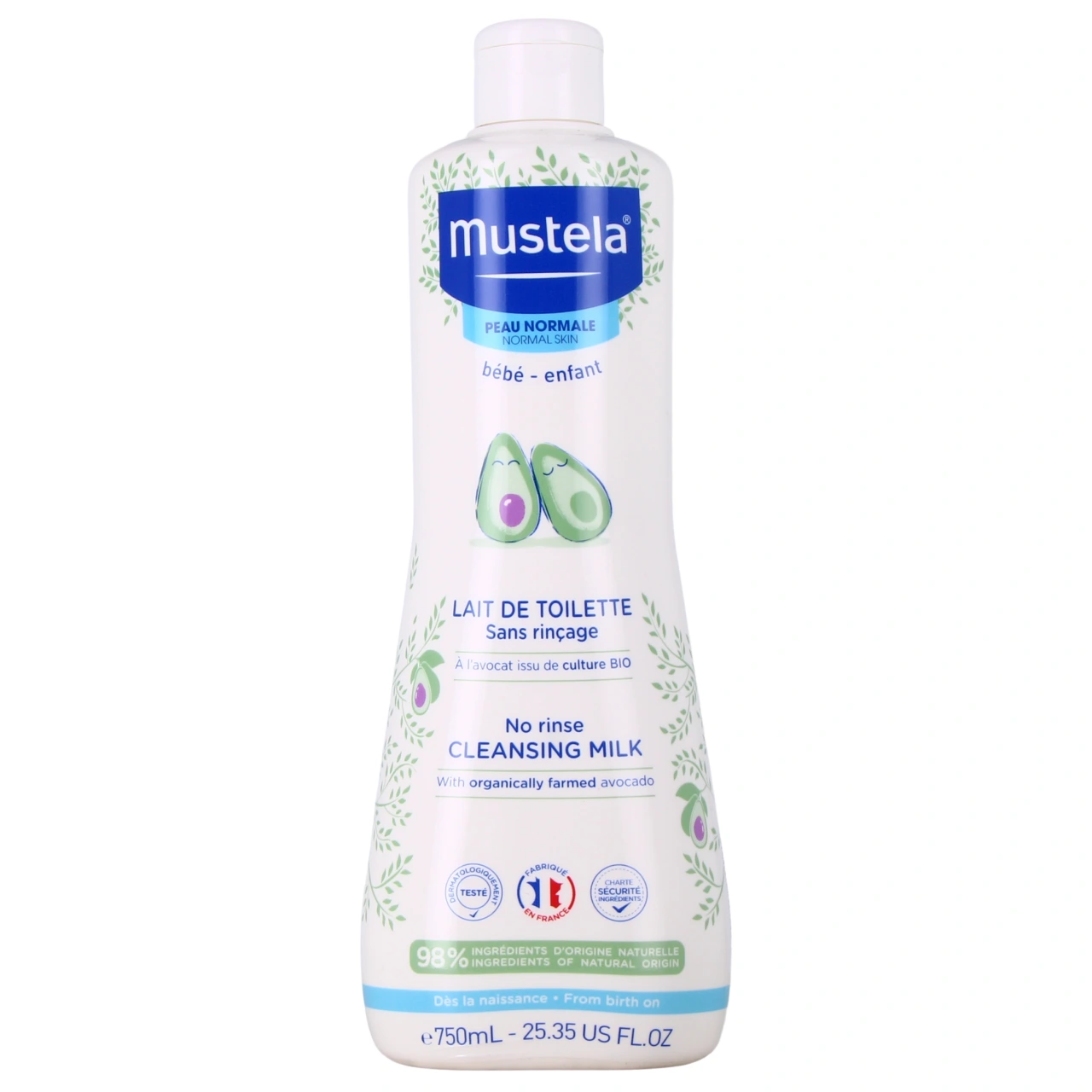 Mustela Lait de toilette sans rinçage - Vue 2