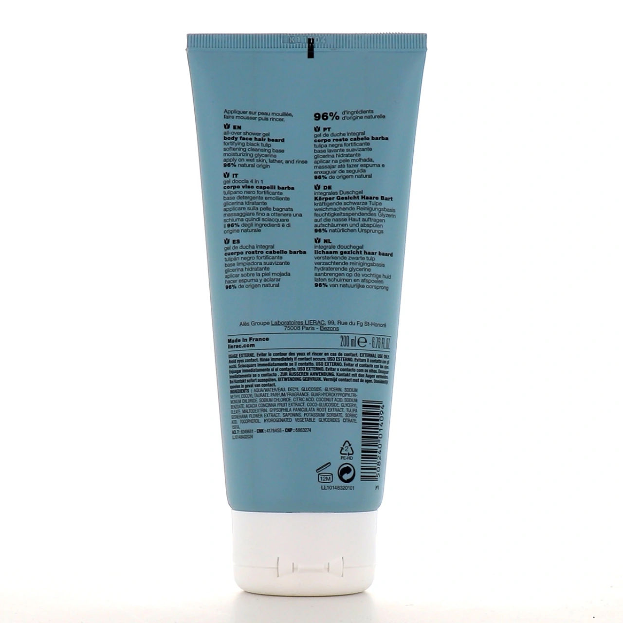 Lierac Homme Gel Douche Intégral - Vue 2