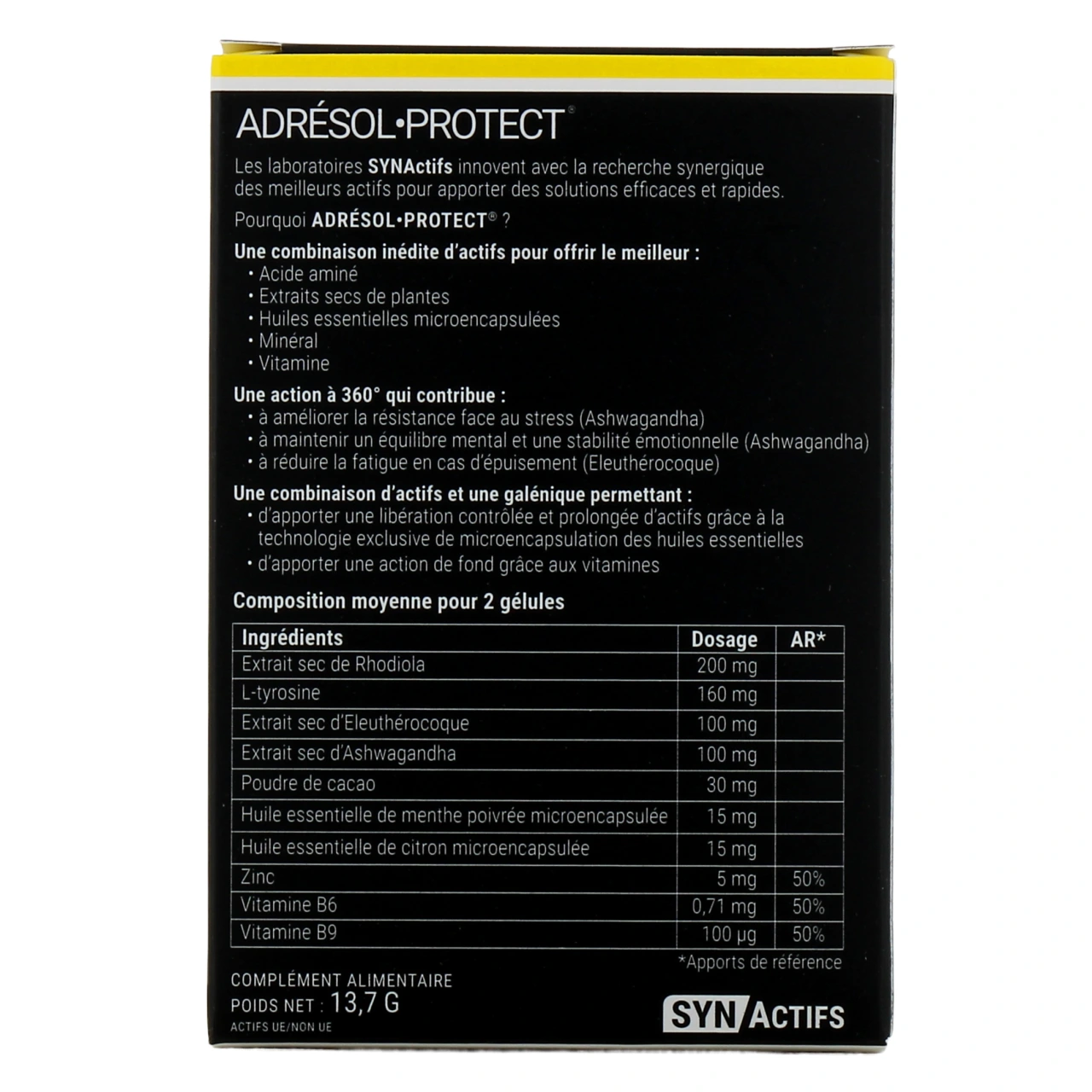 Synactifs Adresol Protect Surmenage - Vue 3
