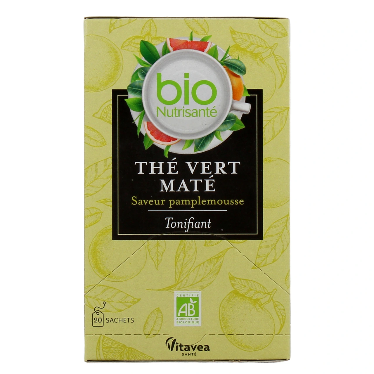 Nutrisanté Thé Vert Maté Tonifiant - Vue 2