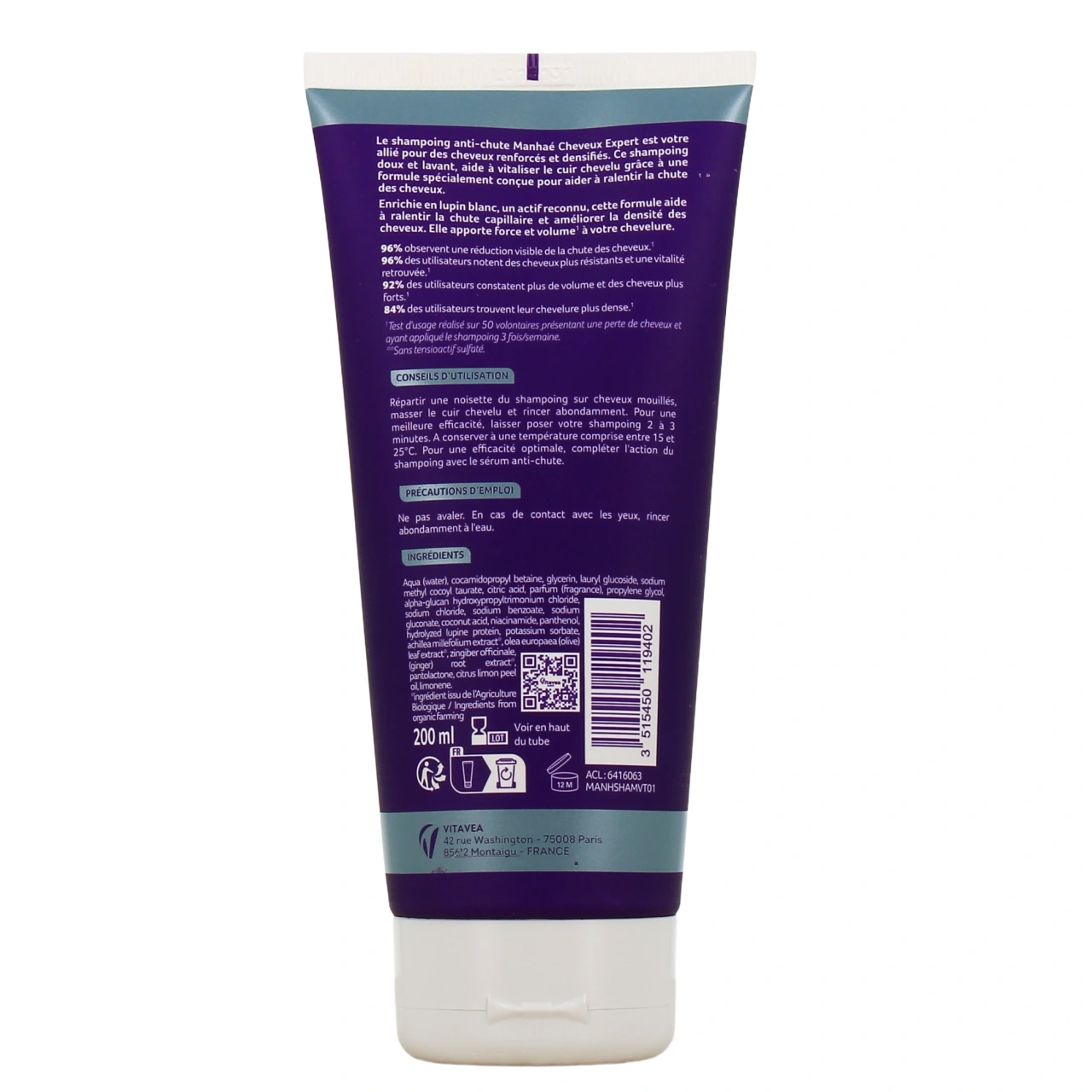 Manhaé Shampoing Anti-Chute - Vue 3