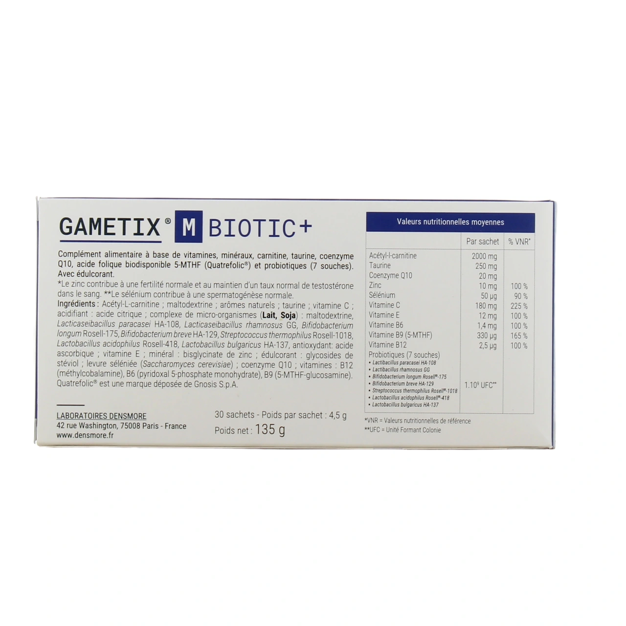 Gametix M Biotic+ - Vue 3