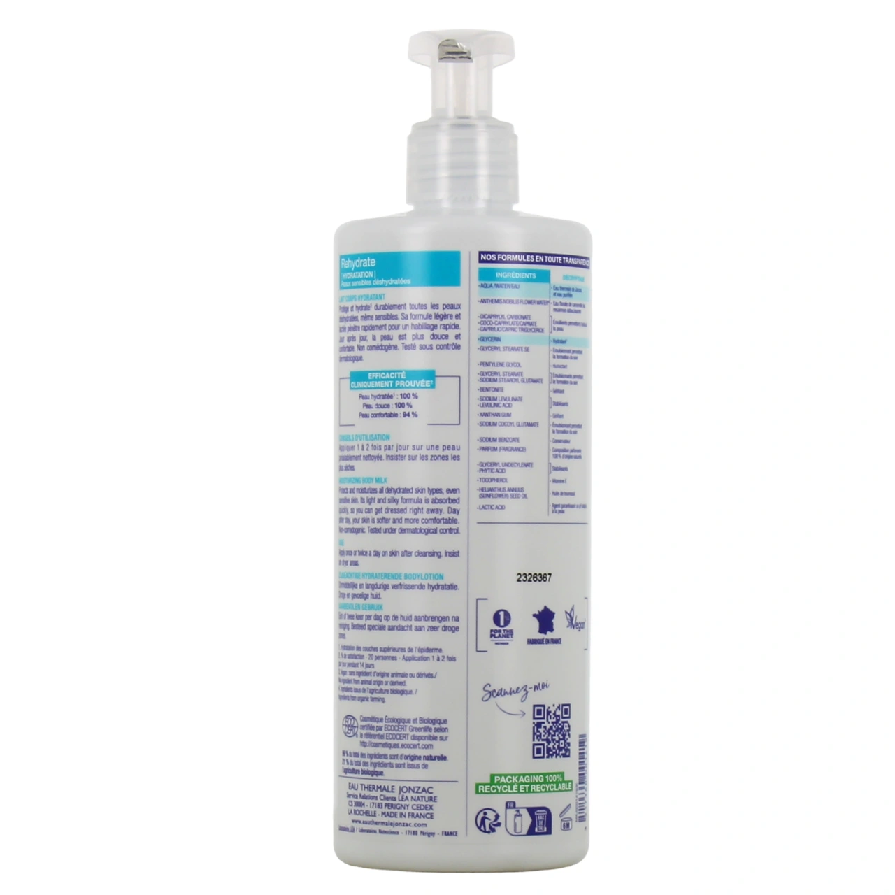 Jonzac Rehydrate Lait Corps - Vue 3