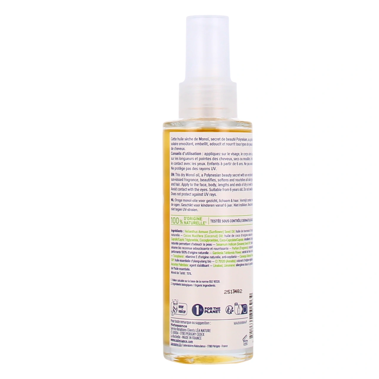 Natessance Huile Sèche Monoï Ylang-Ylang - Vue 3