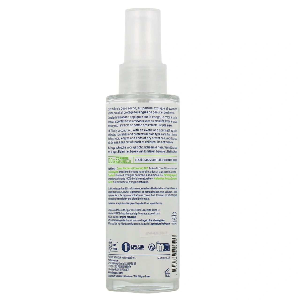 Natessance Huile Soyeuse Coco - Vue 3
