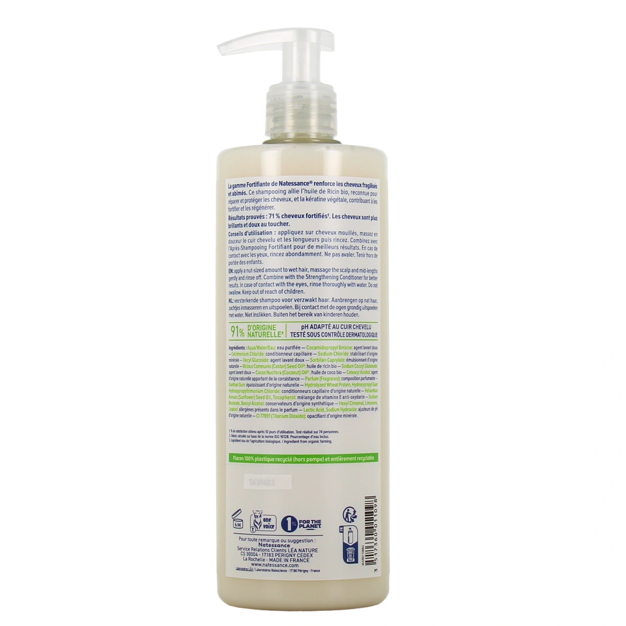 Natessance Shampooing Réparateur Fortifiant Ricin et Kératine Végétale - Vue 7