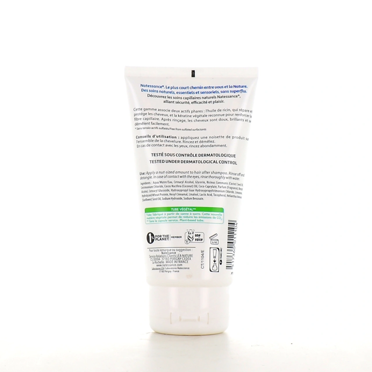 Natessance Après-shampooing Fortifiant Ricin & Kératine végétale - Vue 2