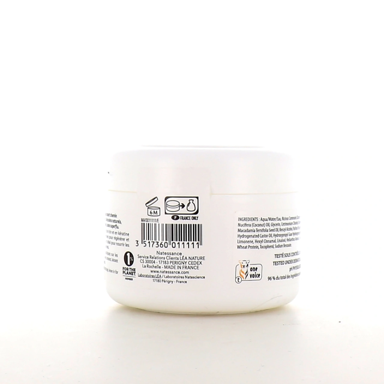 Natessance Masque Capillaire Sublimateur Régénérant Ricin & Kératine Végétale - Vue 2