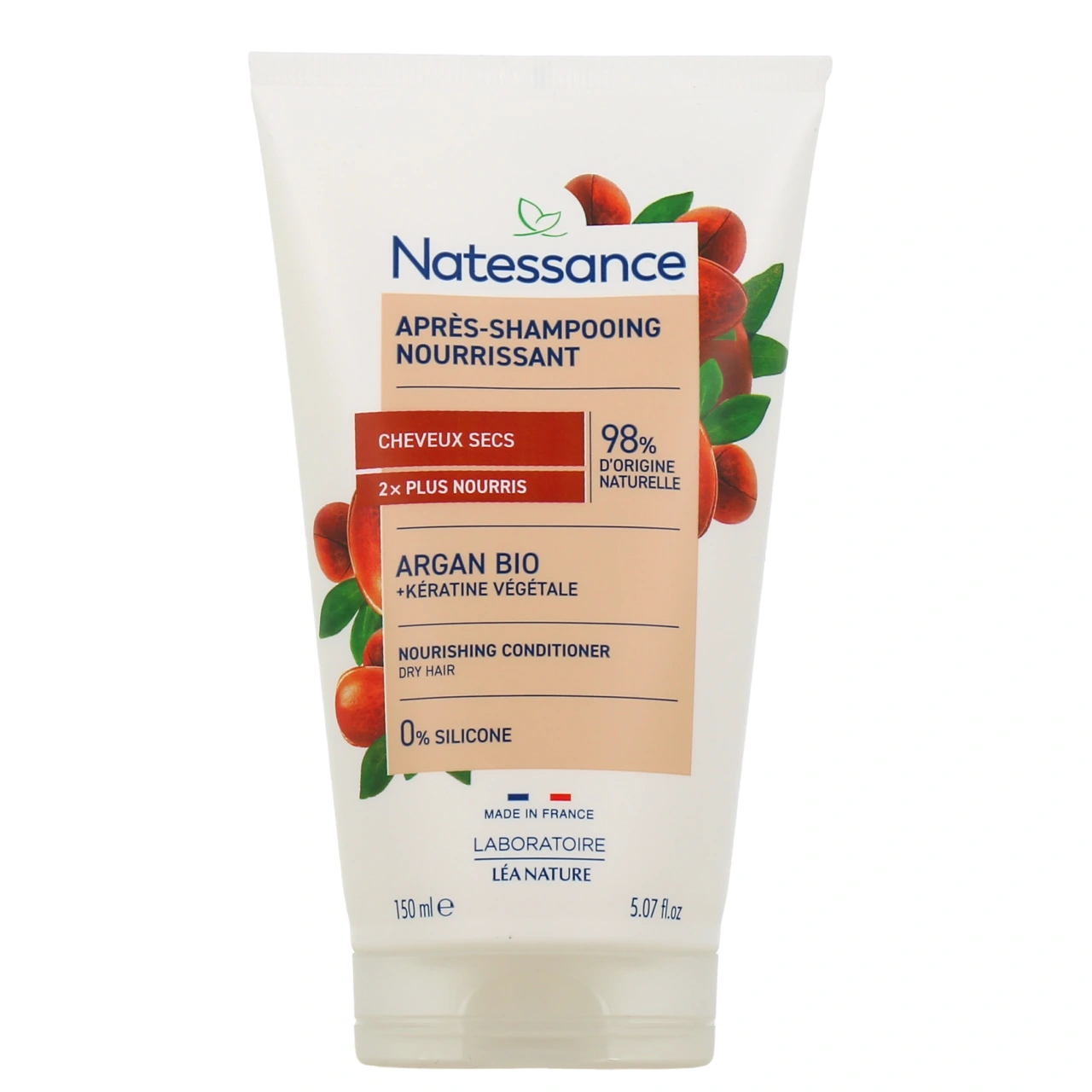 Natessance Après-shampooing Nutrition Intense Argan & Kératine Végétale - Vue 2