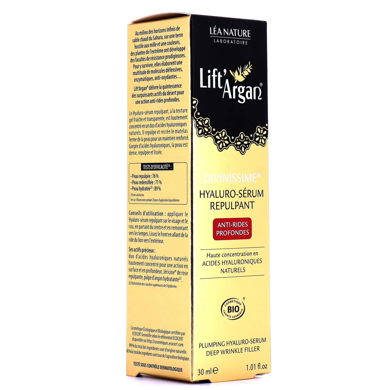 Lift'Argan Divinissime Hyaluro-Sérum Repulpant Bio - Lift'argan
