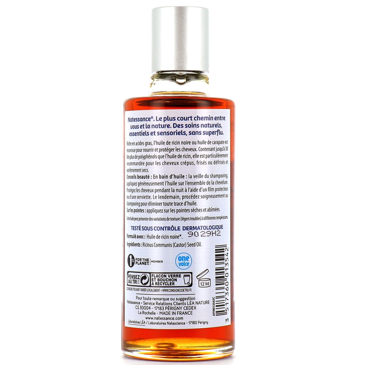 Natessance Huile Carapate Ricin - Vue 2