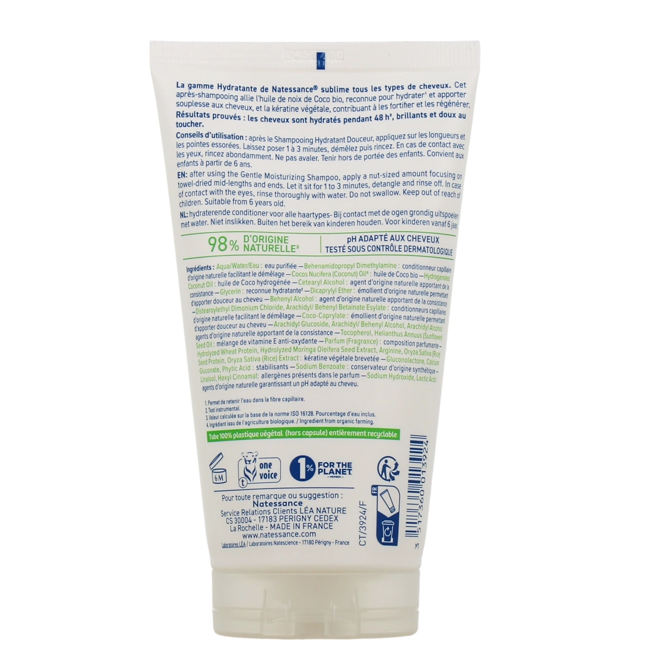 Natessance Après-Shampooing Hydratant - Vue 3