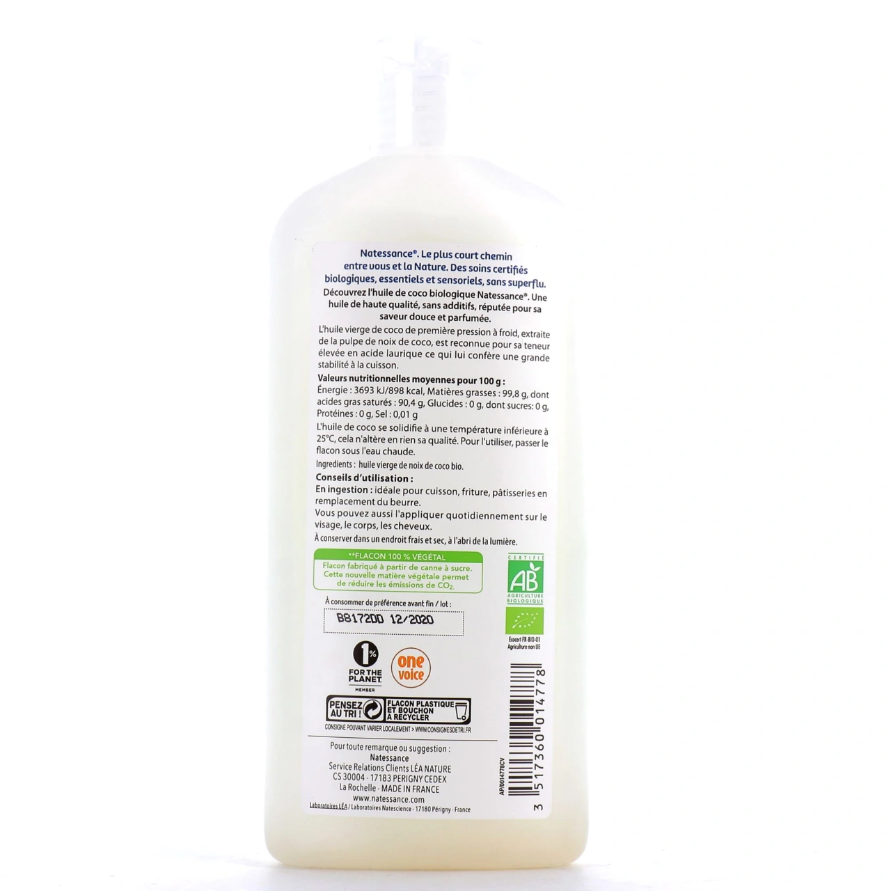Natessance Huile de Coco Bio 100% pure - Vue 5