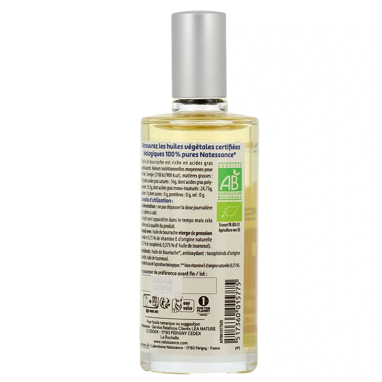 Natessance Huile de bourrache Bio - Vue 3