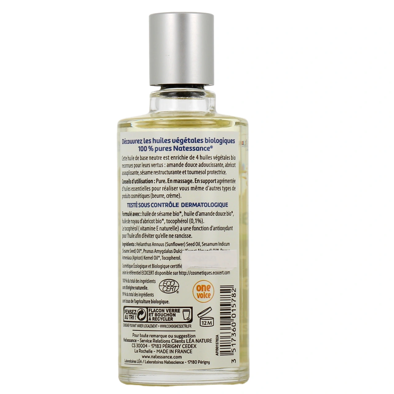 Natessance Huile Neutre Bio Massage et Soin - Vue 6