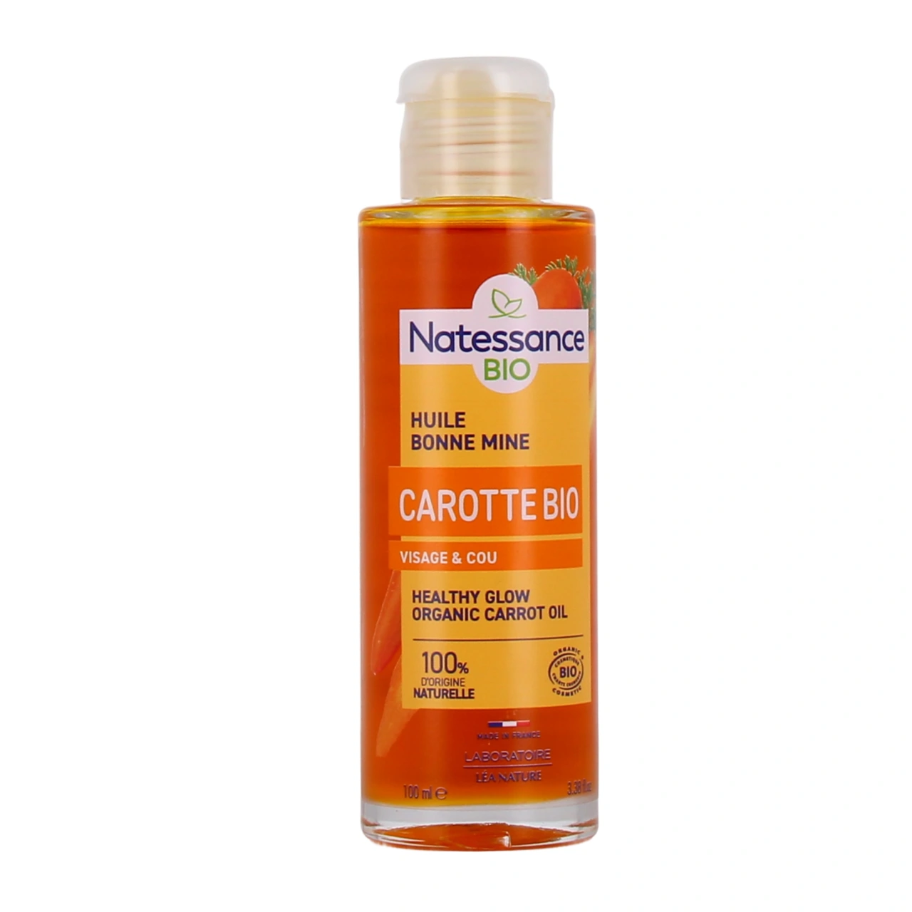 Natessance Huile de Carotte Bio Effet Bonne Mine - Vue 2