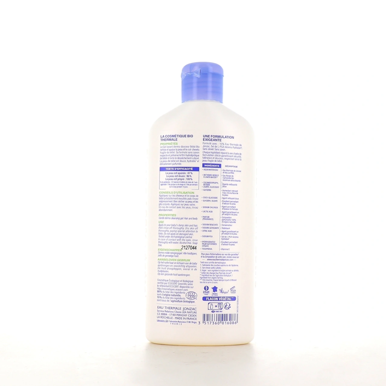 Jonzac Bébé Gel Lavant Dermo-Douceur Bio - Vue 2