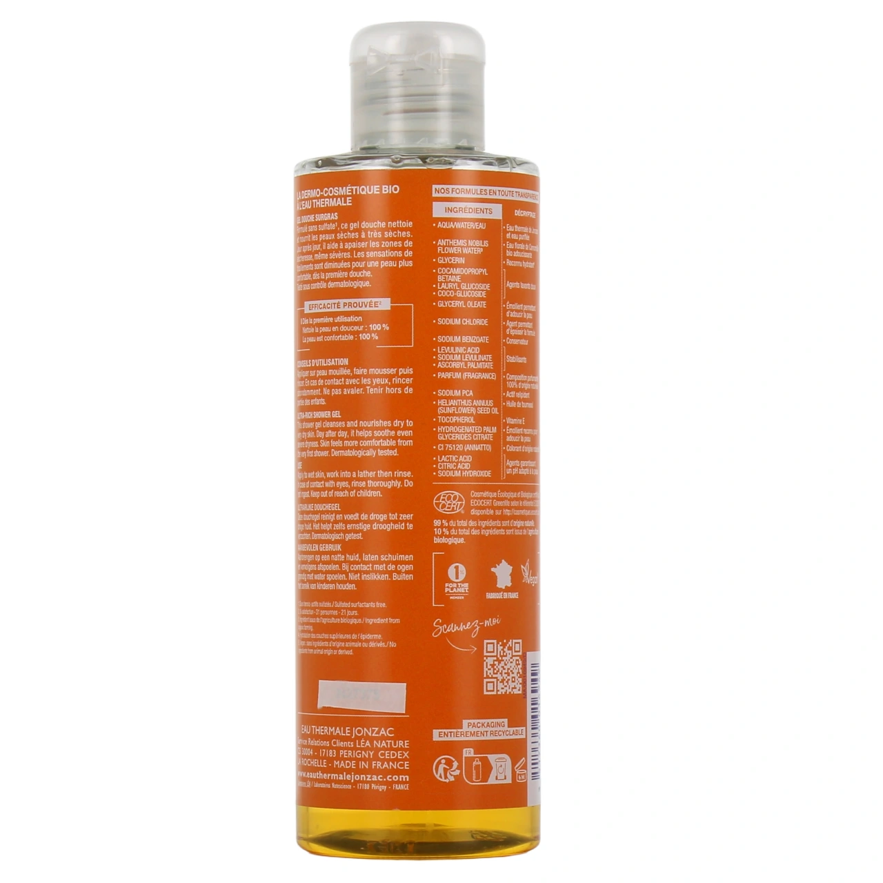 Jonzac Gel douche surgras haute tolérance - Vue 3