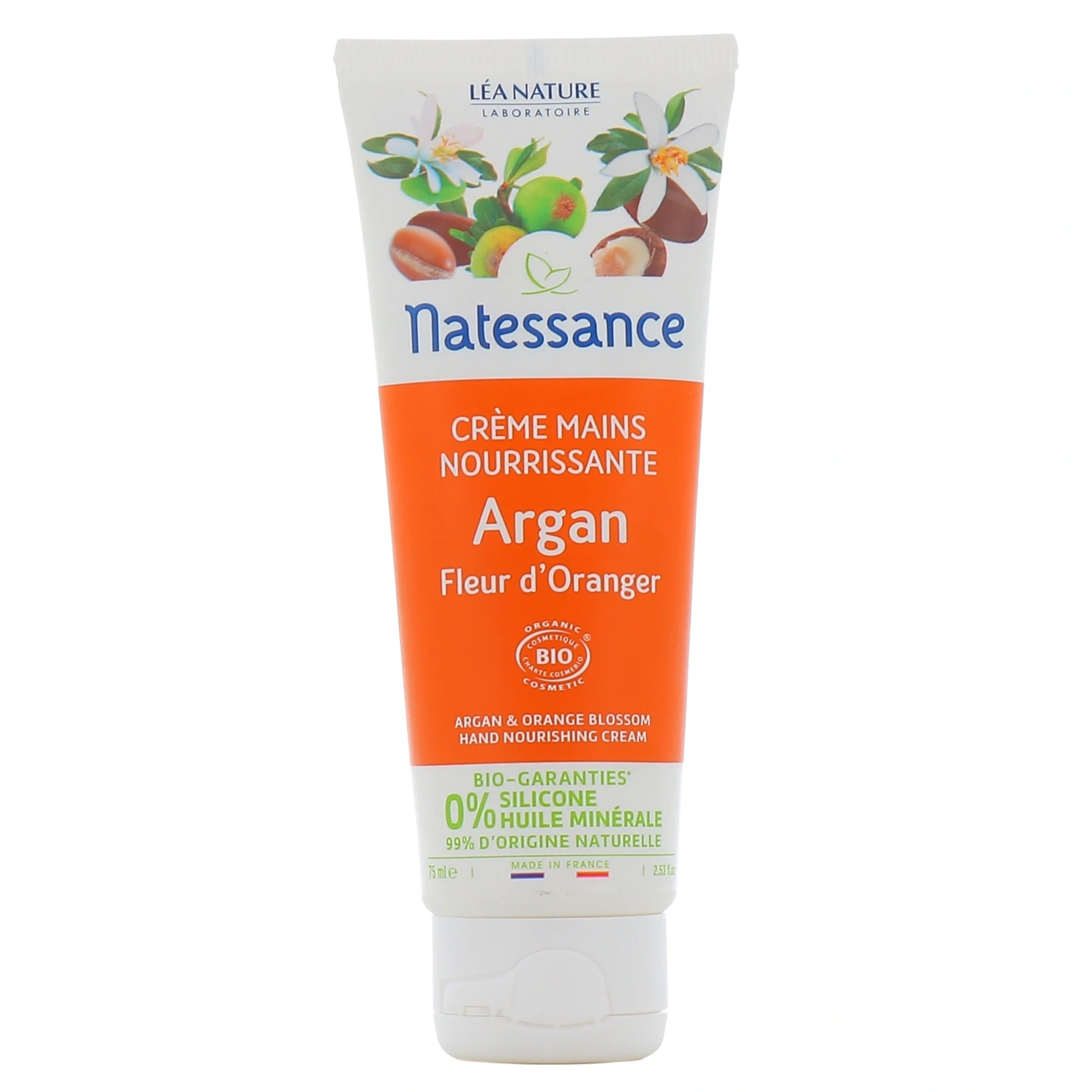 Natessance Crème Nourrissante Mains et Ongles Argan Fleur d'Oranger Bio - Vue 2