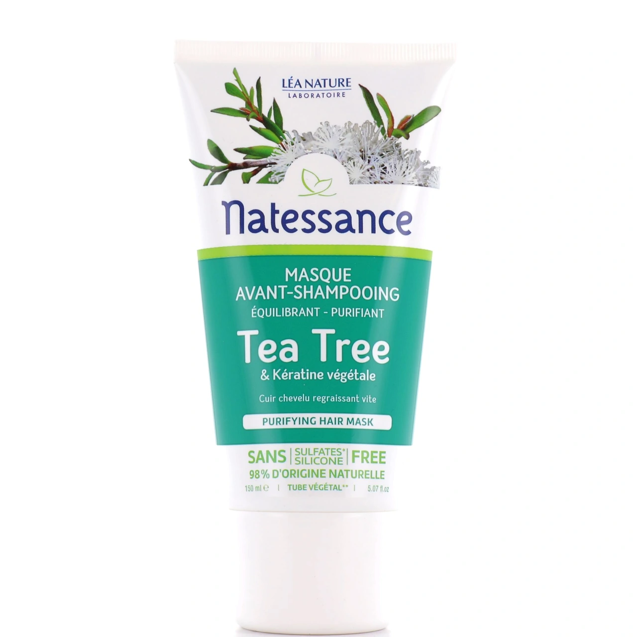 Natessance Masque Avant Shampooing Tea Tree - Natessance