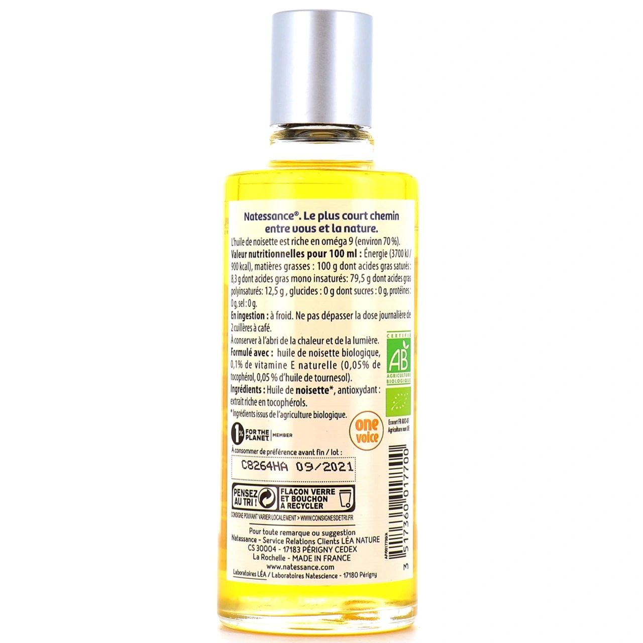 Natessance Huile de Noisette Bio - Vue 5