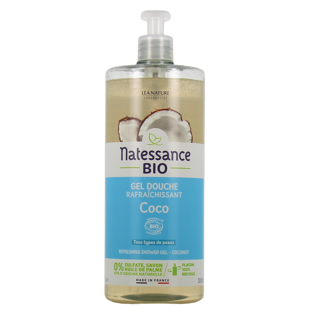 Natessance Gel douche rafraîchissant Eau de Coco - Vue 2
