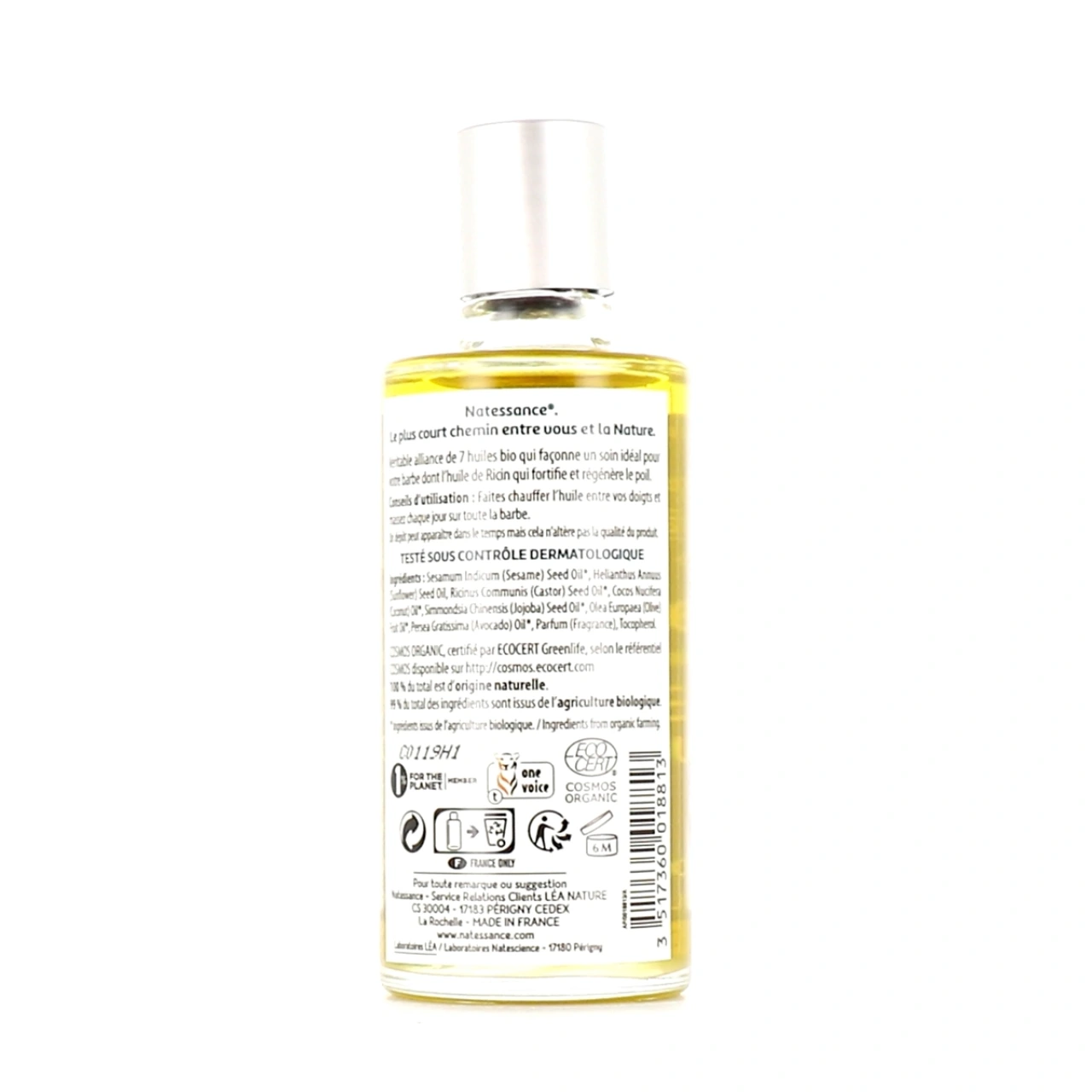 Natessance Huile à Barbe au Ricin Bio - Vue 2