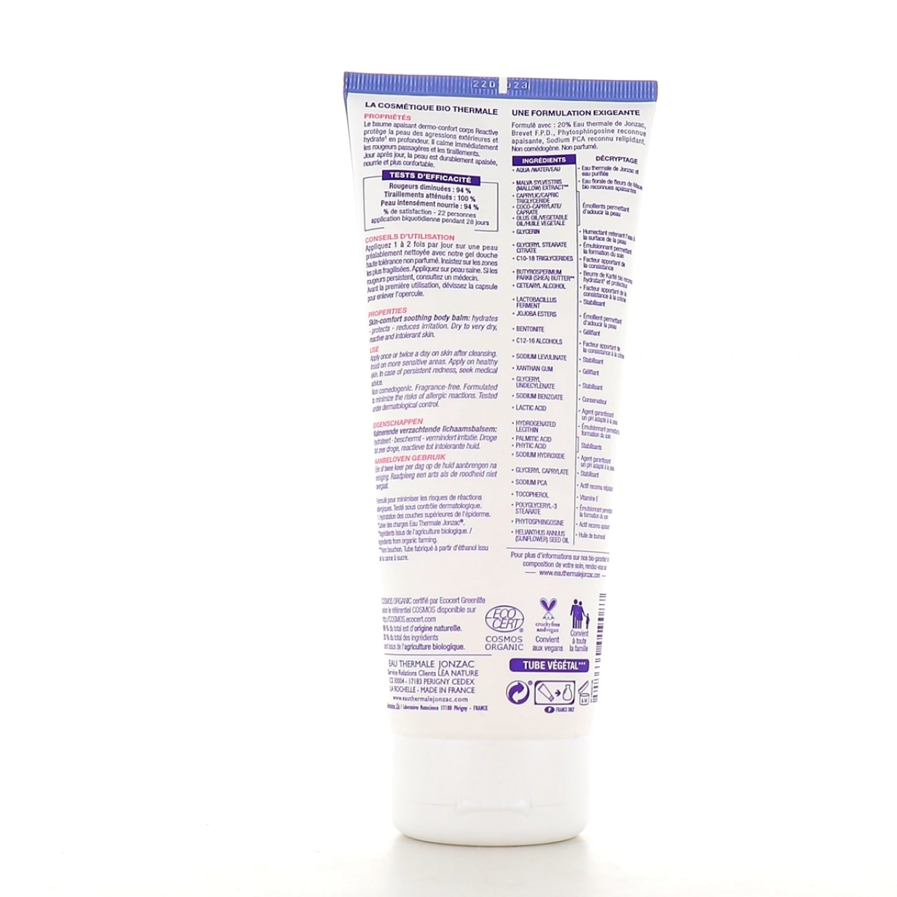 Jonzac Reactive Baume corps apaisant dermo-confort - Vue 2