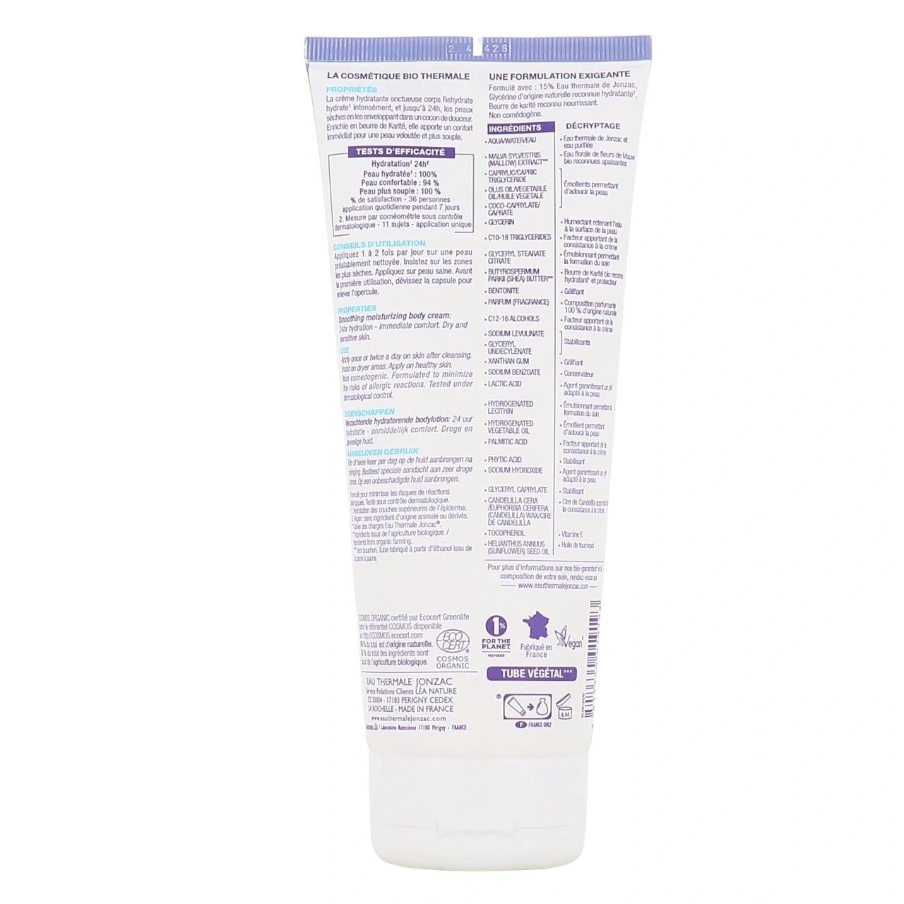 Jonzac Rehydrate Crème Hydratante Onctueuse Corps - Vue 3