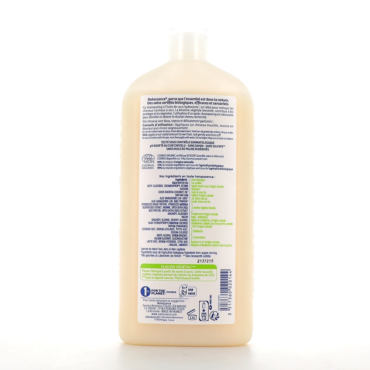 Natessance Shampooing Hydratant Douceur - Vue 5