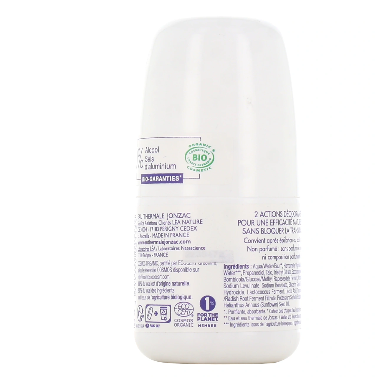 Jonzac Déodorant Non Parfumé 24h Haute Tolérance Bio - Vue 3
