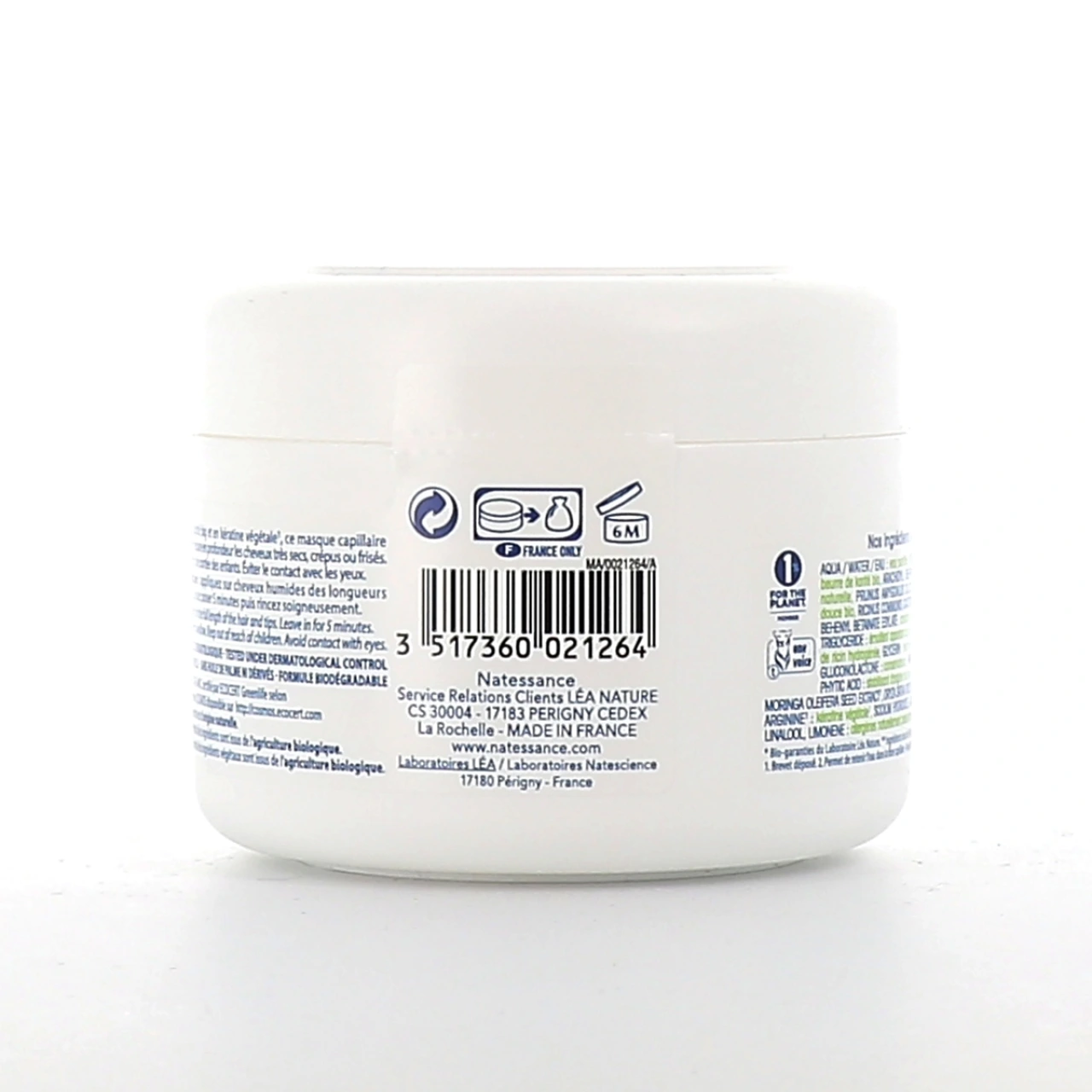 Natessance Masque Capillaire Ultra-Nourrissant Karité Bio & kératine végétale - Vue 2
