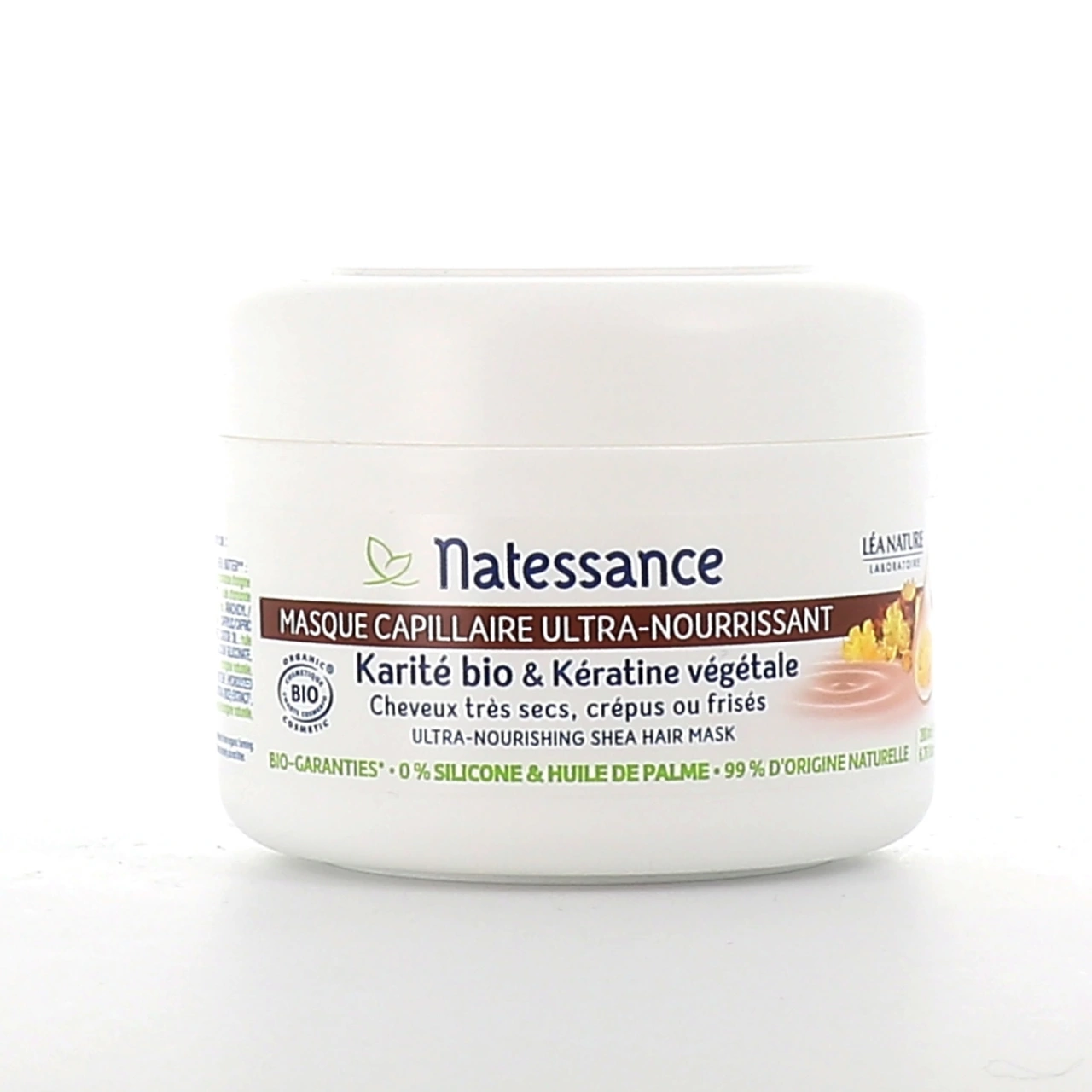 Natessance Masque Capillaire Ultra-Nourrissant Karité Bio & kératine végétale - Natessance