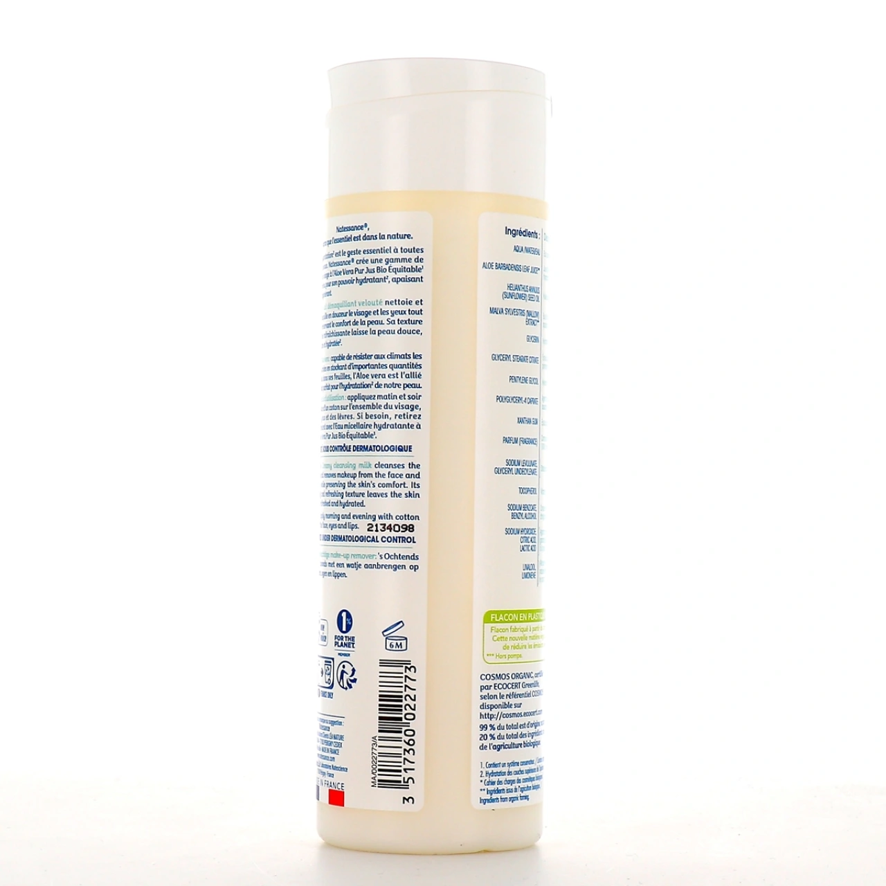 Natessance Lait Démaquillant Velouté Aloe Vera - Vue 2