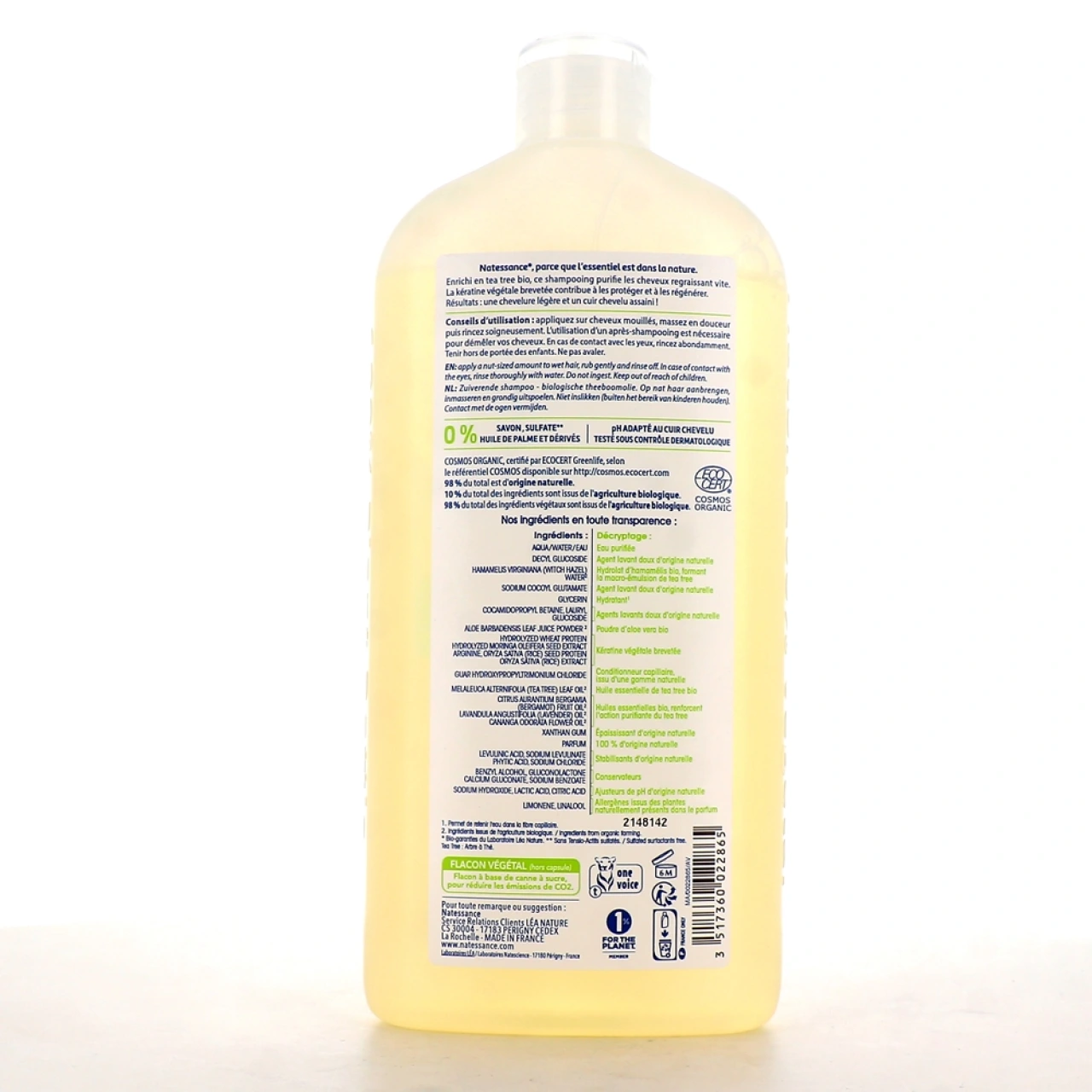 Natessance Shampooing Tea Tree - Vue 5