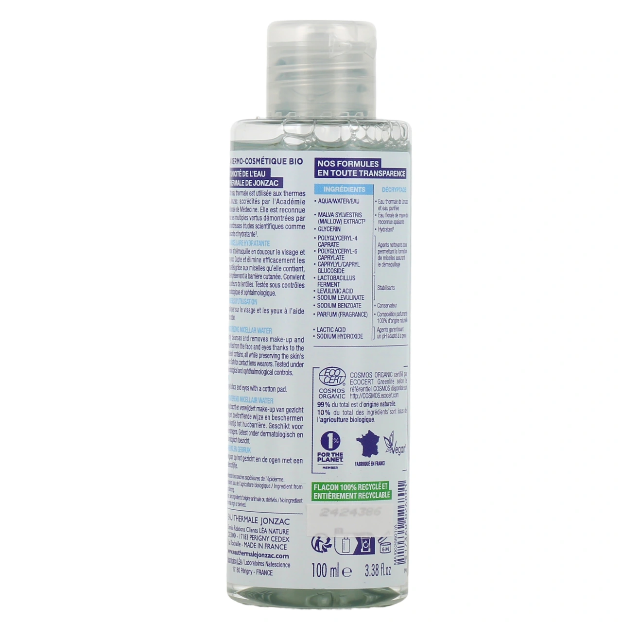 Jonzac Rehydrate Eau micellaire hydratante - Vue 3