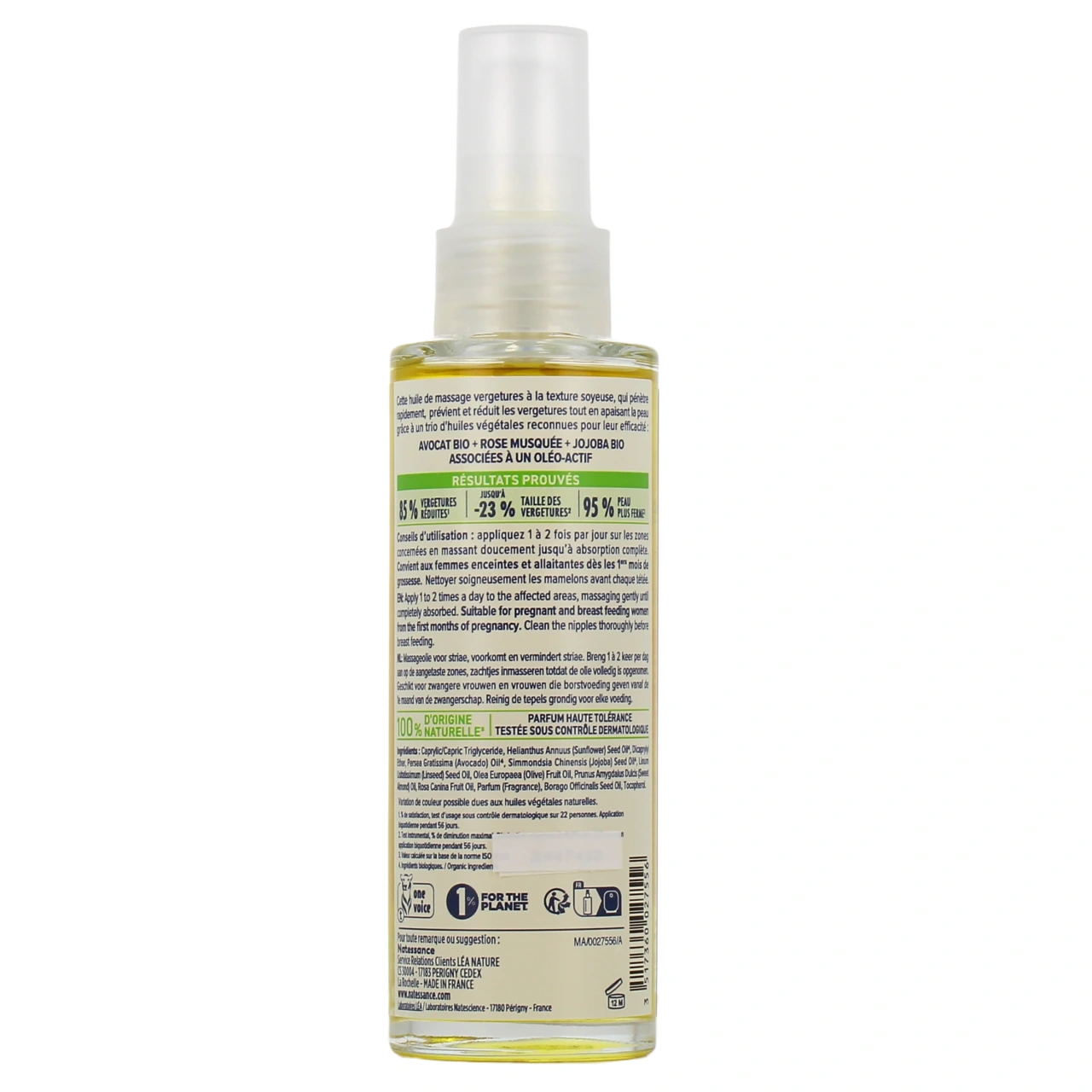 Natessance Huile de Massage Vergetures - Vue 3