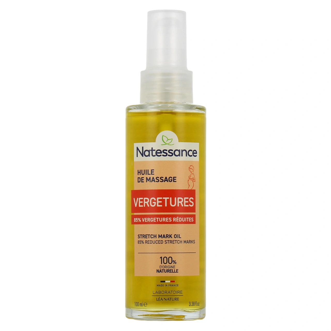 Natessance Huile de Massage Vergetures - Vue 2