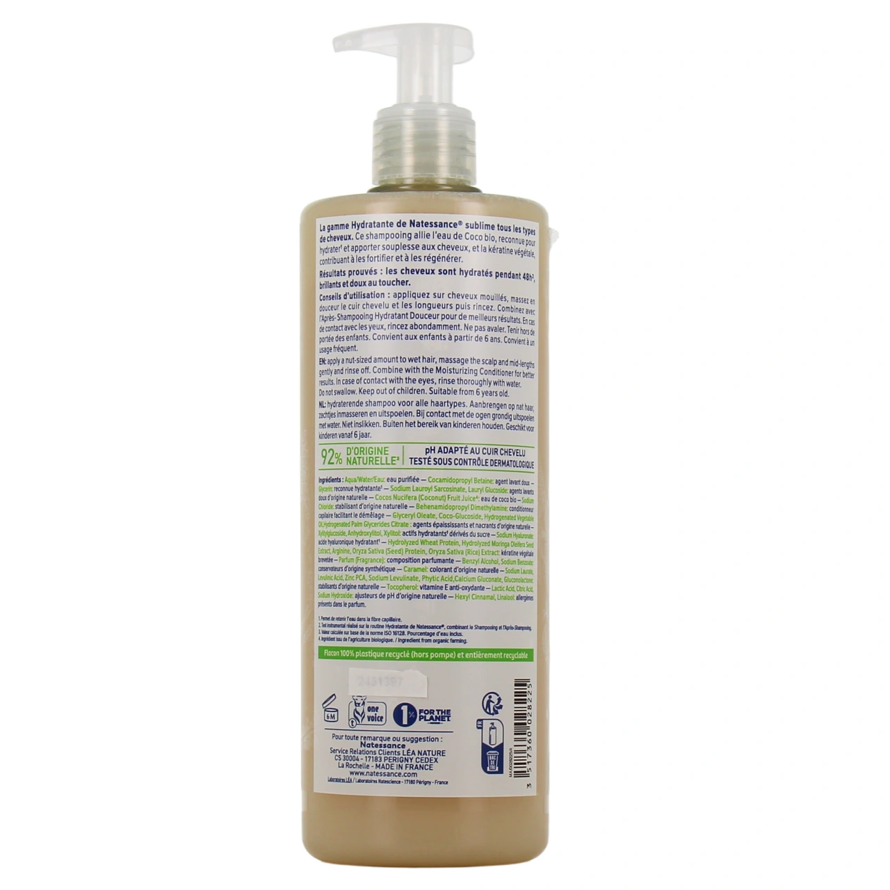 Natessance Shampooing Hydratant Douceur - Vue 8