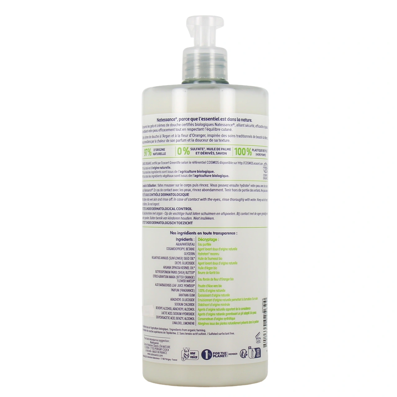 Natessance Crème de Douche Nourrissante Argan Bio - Vue 3