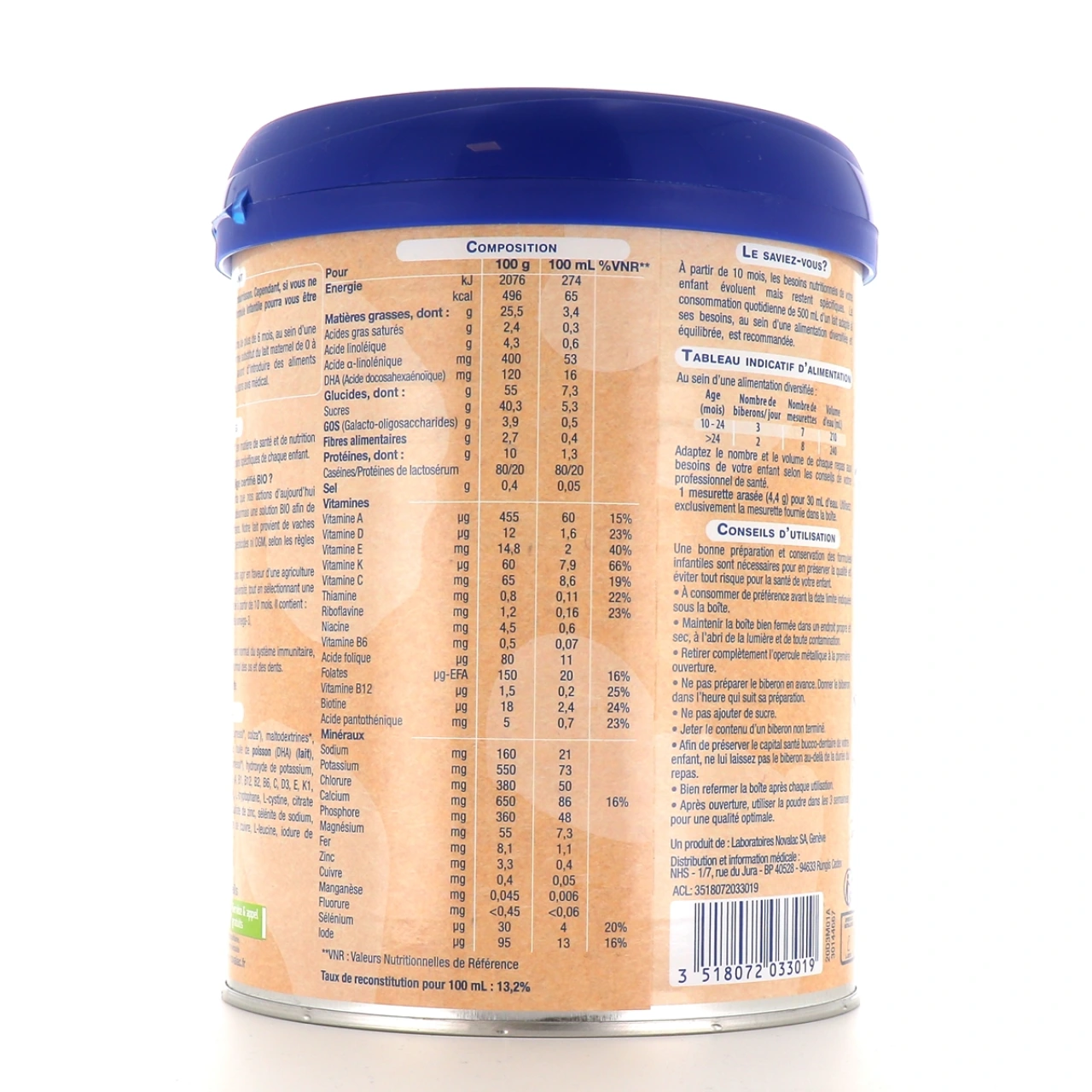 Novalac Bio Lait 3eme âge - Vue 6