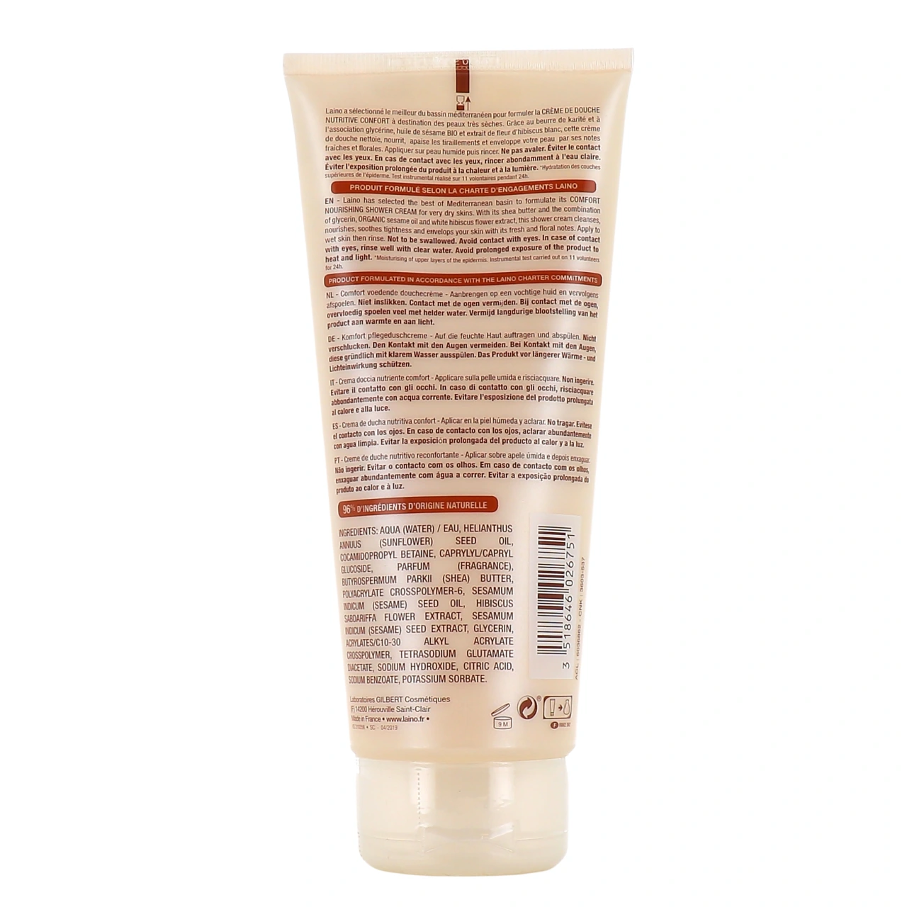 Laino Crème de Douche Nutritive Confort Karité - Vue 3
